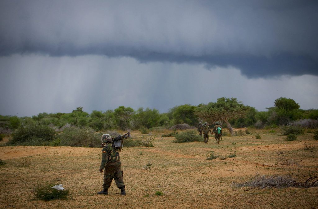 AMISOM troops in Somalia.