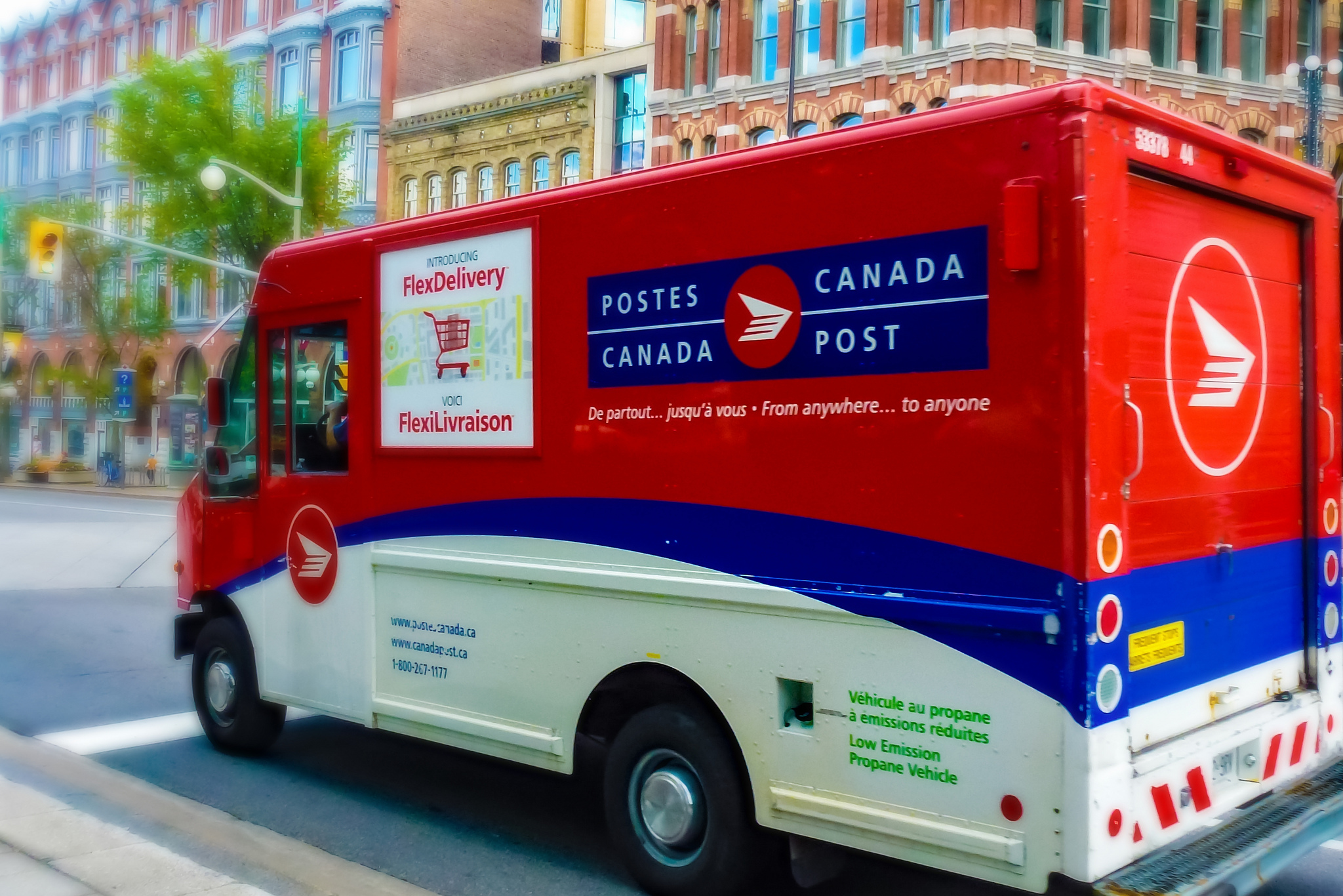 Canada post truck